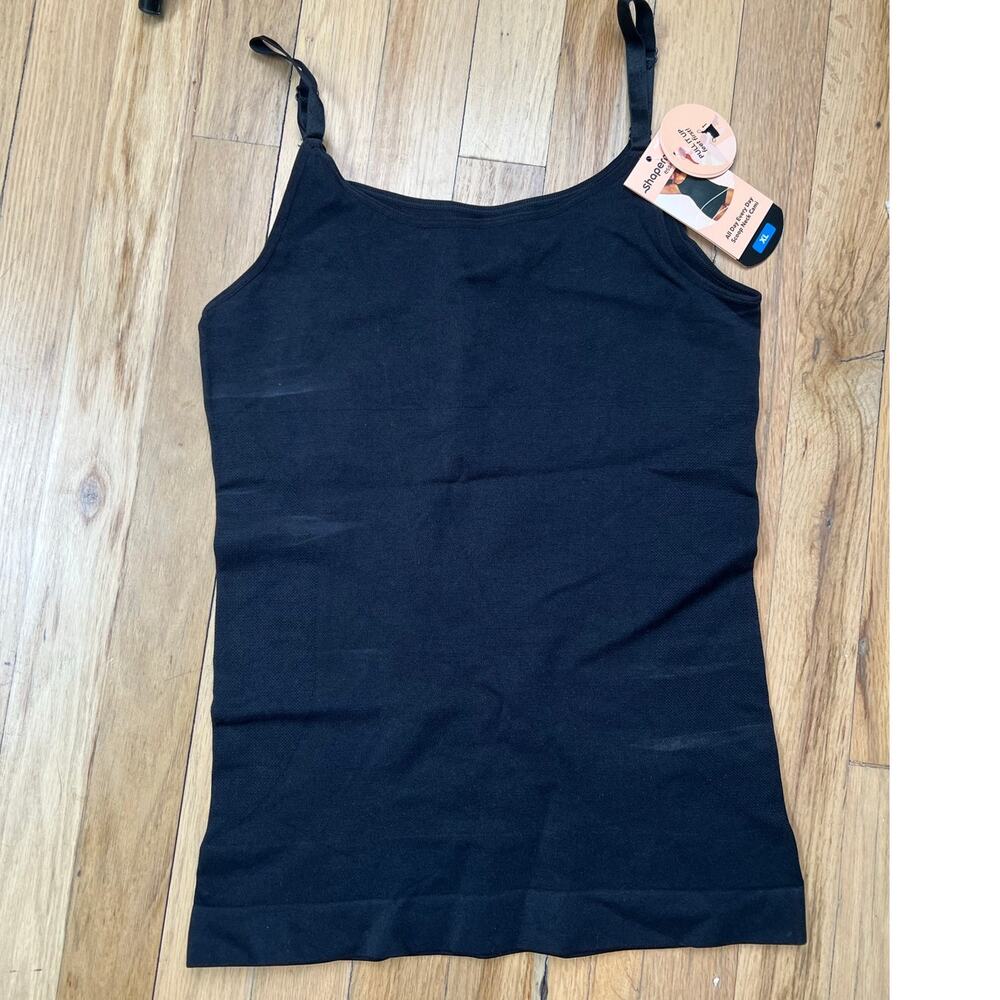 NEW Shapermint Essentials Women's XL All Day Everyday Scoop Neck Cami Black FLAW